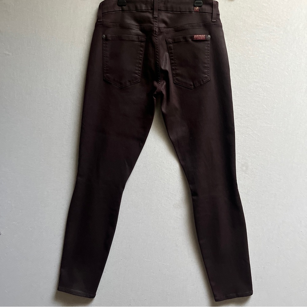 7 For All Mankind Distressed Skinny Jeans Sz 27 - Picture 2 of 12